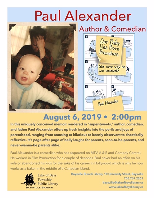 Paul Alexander Book Launch Poster